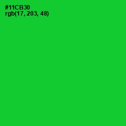 #11CB30 - Green Color Image