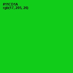 #11CD1A - Green Color Image