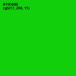 #11D00B - Green Color Image