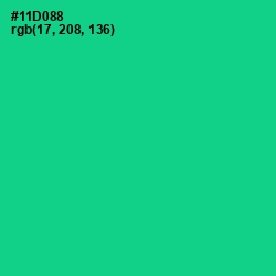 #11D088 - Caribbean Green Color Image