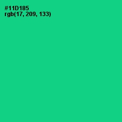 #11D185 - Caribbean Green Color Image