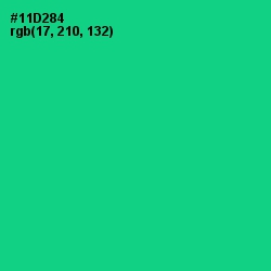 #11D284 - Caribbean Green Color Image