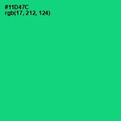 #11D47C - Malachite Color Image