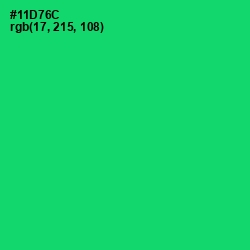 #11D76C - Malachite Color Image