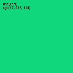 #11D77C - Malachite Color Image