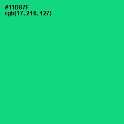 #11D87F - Spring Green Color Image