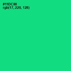 #11DC80 - Caribbean Green Color Image