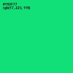 #11DF77 - Spring Green Color Image