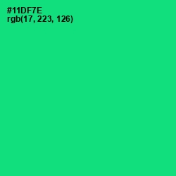 #11DF7E - Spring Green Color Image