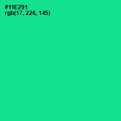 #11E291 - Caribbean Green Color Image