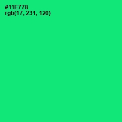 #11E778 - Spring Green Color Image