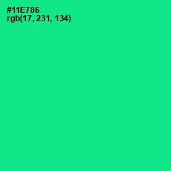 #11E786 - Caribbean Green Color Image