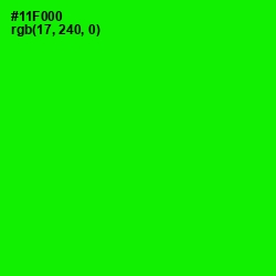 #11F000 - Green Color Image