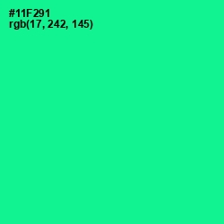 #11F291 - Caribbean Green Color Image