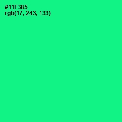 #11F385 - Caribbean Green Color Image