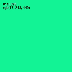 #11F395 - Caribbean Green Color Image