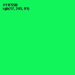 #11F55B - Malachite Color Image