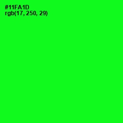 #11FA1D - Green Color Image