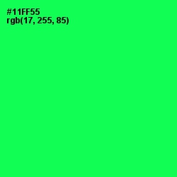 #11FF55 - Malachite Color Image
