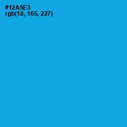 #12A5E3 - Cerulean Color Image