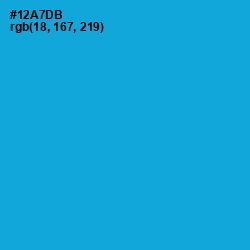 #12A7DB - Cerulean Color Image