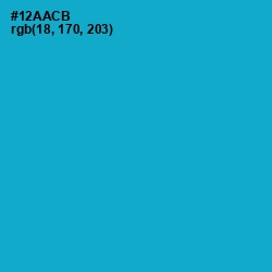 #12AACB - Cerulean Color Image