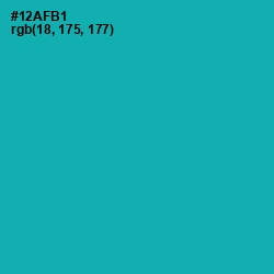 #12AFB1 - Eastern Blue Color Image