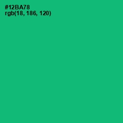 #12BA78 - Jade Color Image