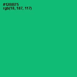 #12BB75 - Jade Color Image