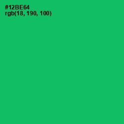 #12BE64 - Jade Color Image