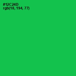 #12C24D - Malachite Color Image