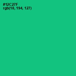 #12C27F - Malachite Color Image