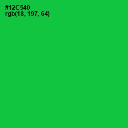 #12C540 - Malachite Color Image