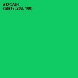 #12CA64 - Malachite Color Image
