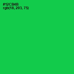 #12CB4B - Malachite Color Image