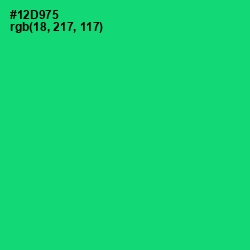 #12D975 - Malachite Color Image