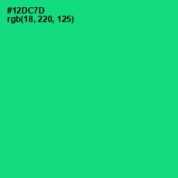 #12DC7D - Spring Green Color Image