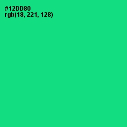 #12DD80 - Caribbean Green Color Image