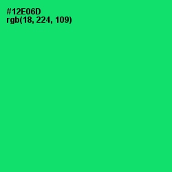 #12E06D - Spring Green Color Image
