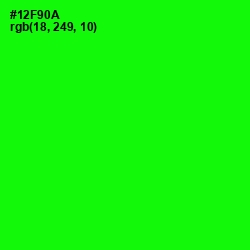 #12F90A - Green Color Image