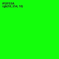 #12FE0A - Green Color Image