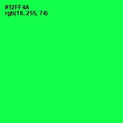 #12FF4A - Malachite Color Image