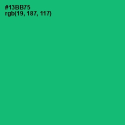 #13BB75 - Jade Color Image