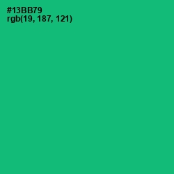 #13BB79 - Jade Color Image