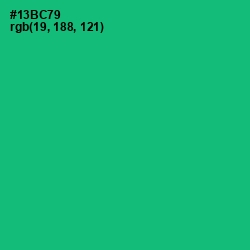 #13BC79 - Jade Color Image