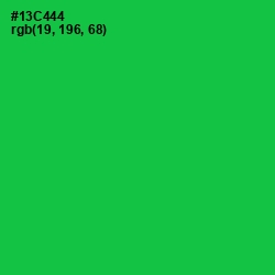 #13C444 - Malachite Color Image