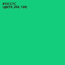 #13CC7C - Malachite Color Image