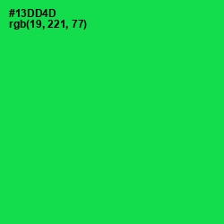 #13DD4D - Malachite Color Image