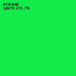 #13EB4B - Malachite Color Image