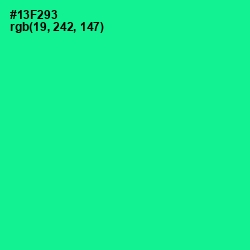 #13F293 - Caribbean Green Color Image